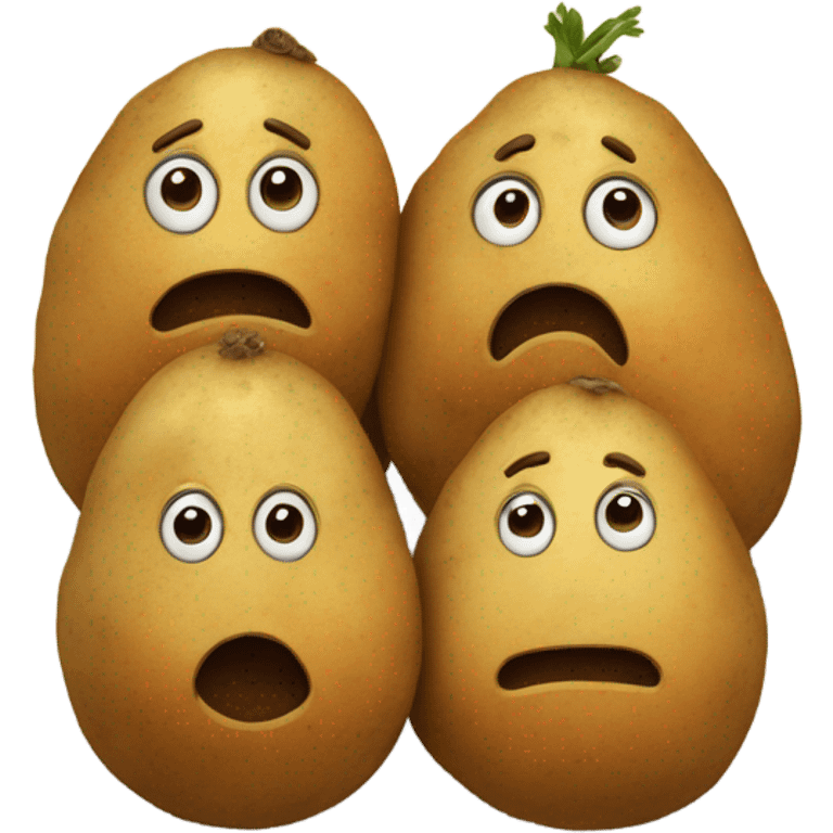 three potatos emoji