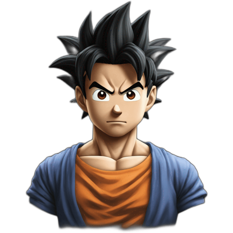 Son goku noir de peau emoji