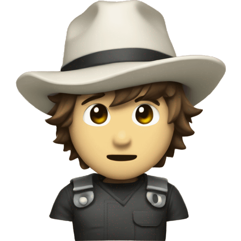 scott pilgrim in a pilgrim hat emoji