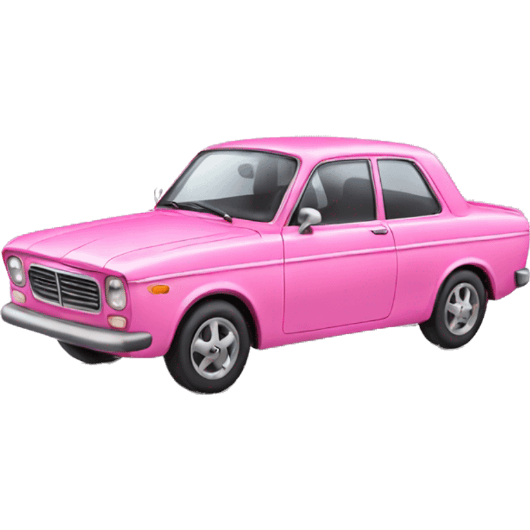 Pink car  emoji