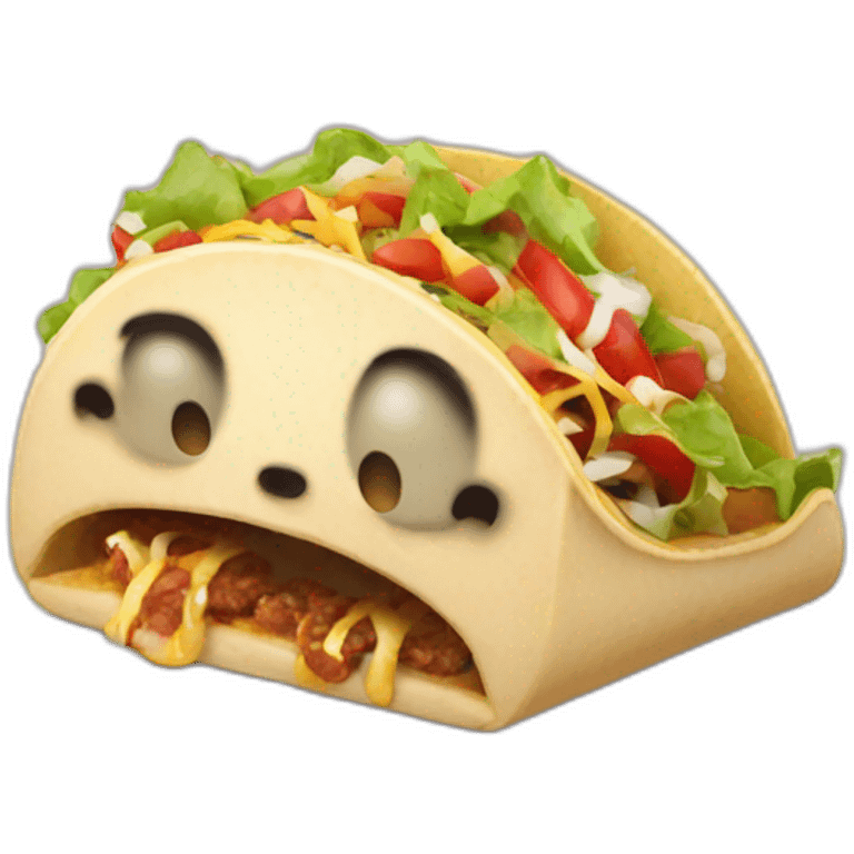 Drooling over tacos emoji