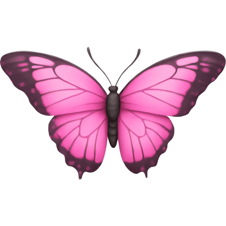 Pink butterfly emoji