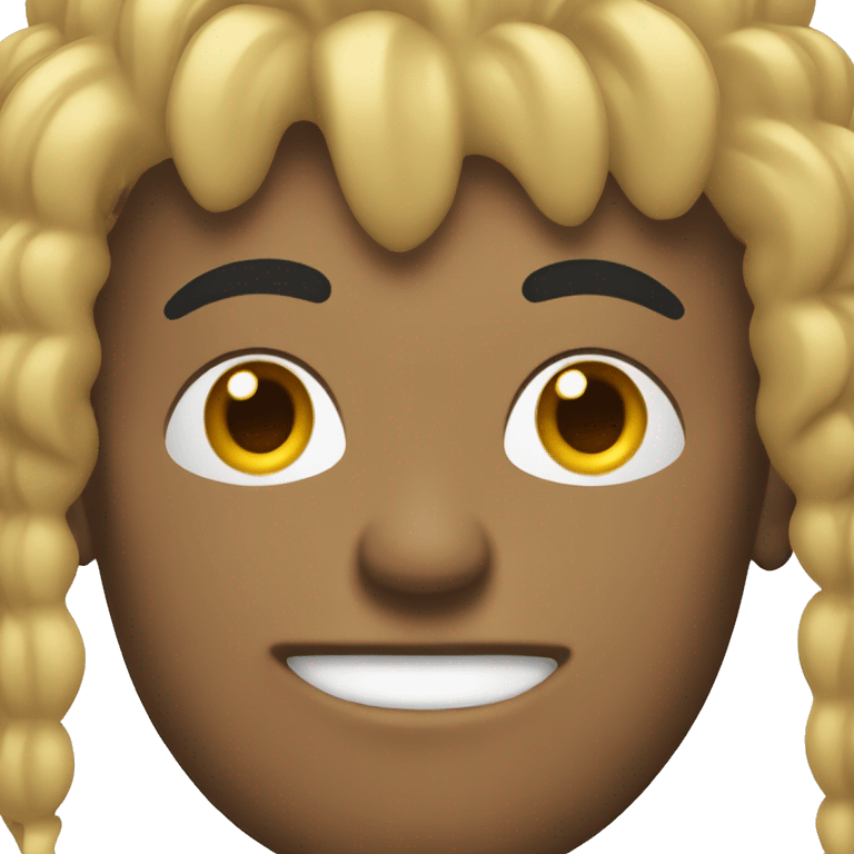 Guy with dirty blonde Mohawk  emoji