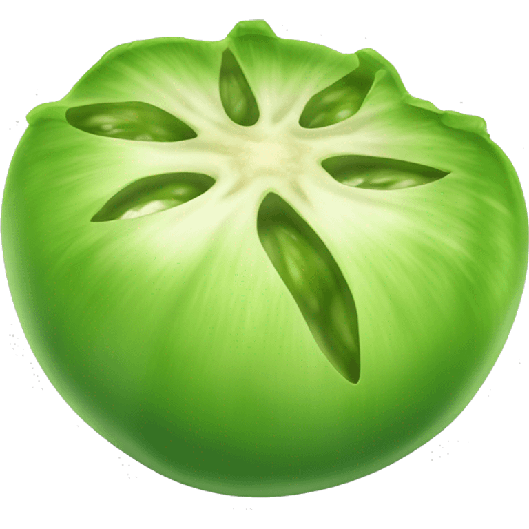 Green tomato slice emoji