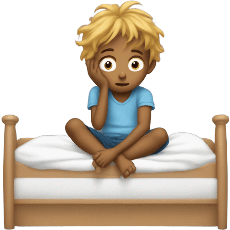 Boy waking up emoji