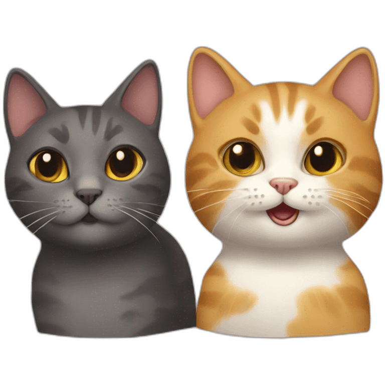 Cat and dig emoji