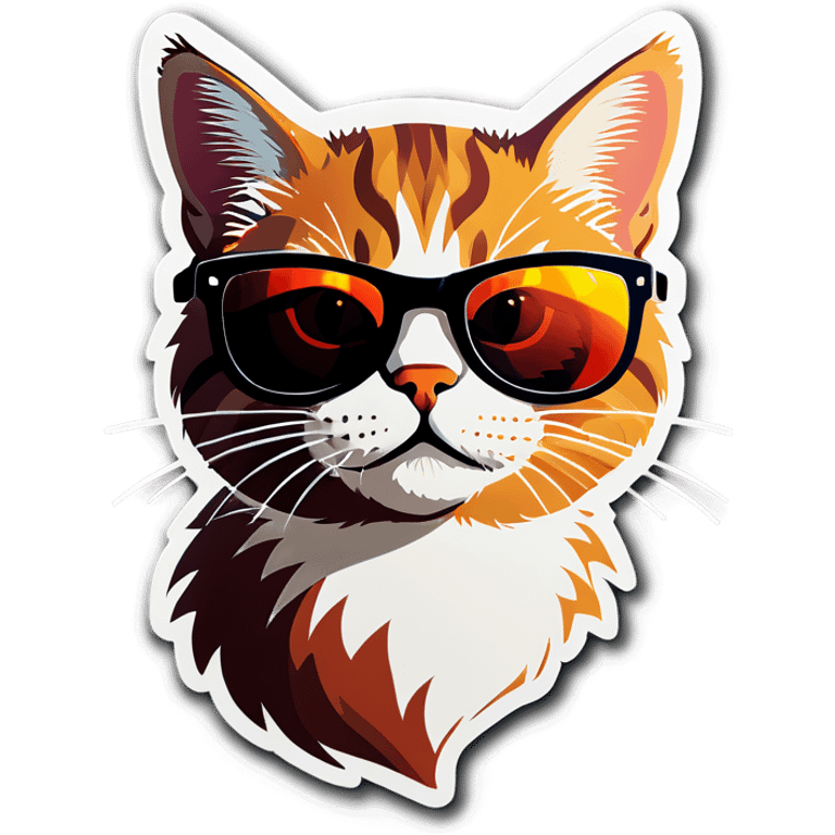 Cat with sunglasses emoji