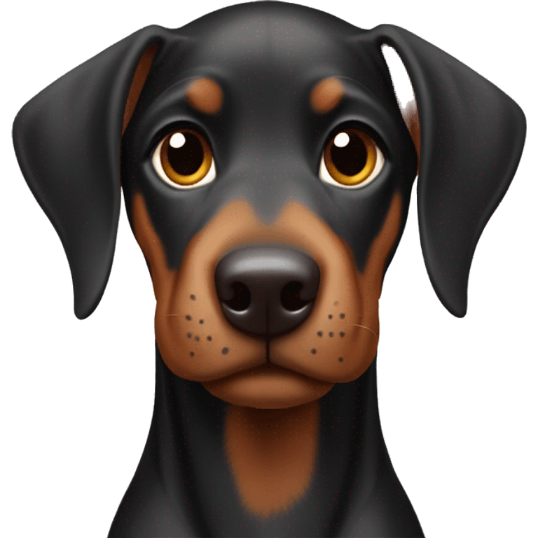 Doberman puppy emoji