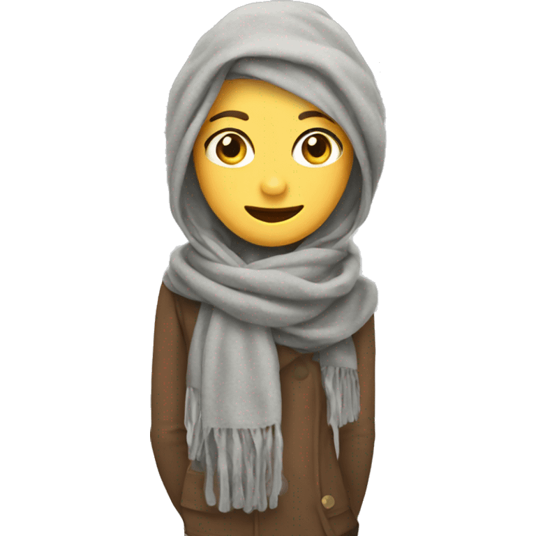 Cute scarf emoji