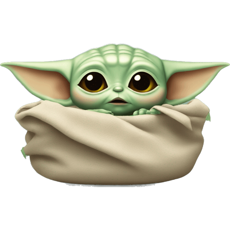 baby yoda is slipping emoji