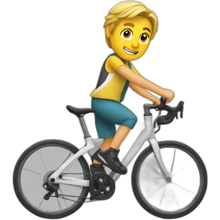 Tadej pogacar sur vélo emoji