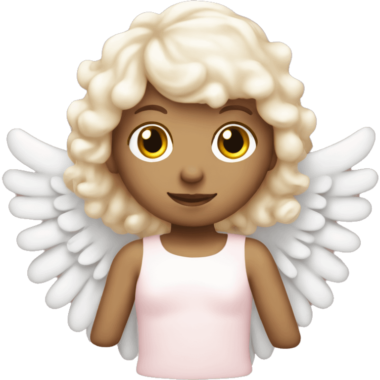 pale pink christmas angel emoji