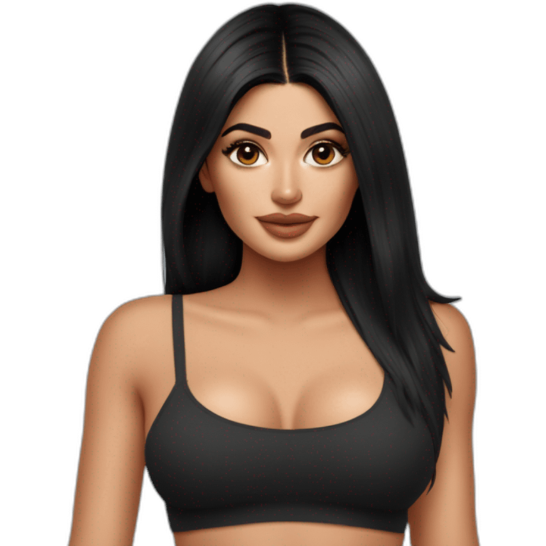 kylie-jenner sans shirt emoji