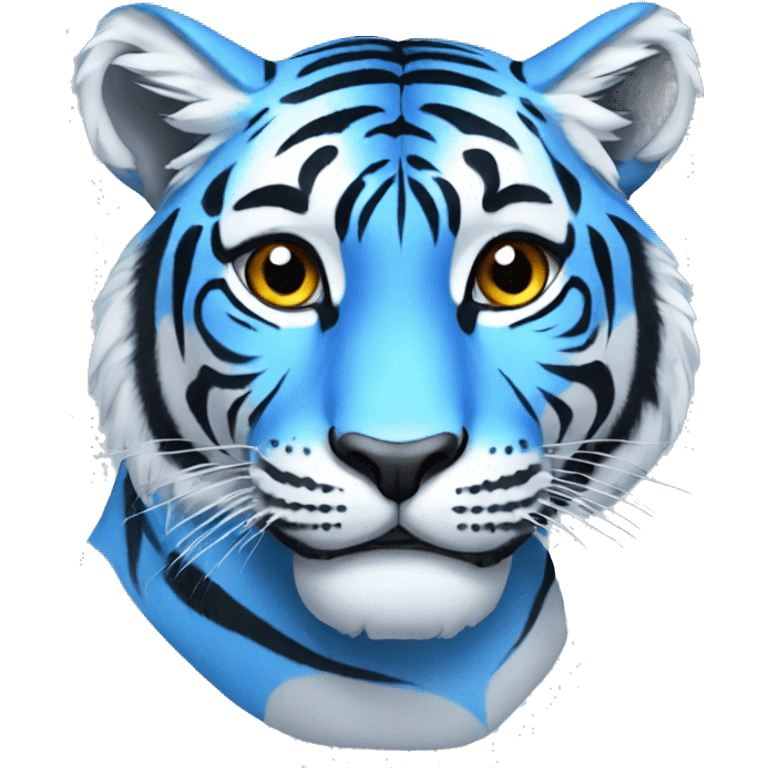 cartoon Blue tiger emoji