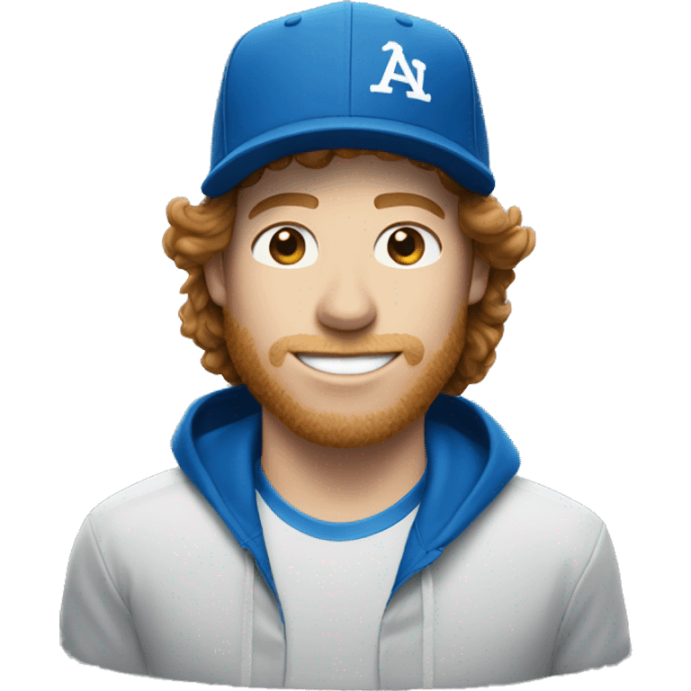 Shaun White with a blue baseball cap emoji