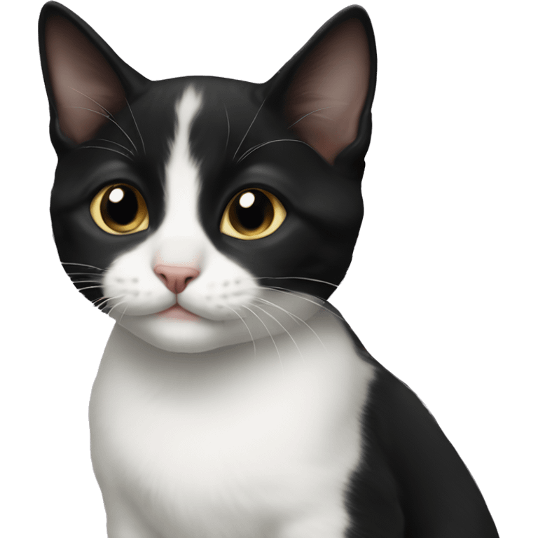 Tuxedo kitten emoji