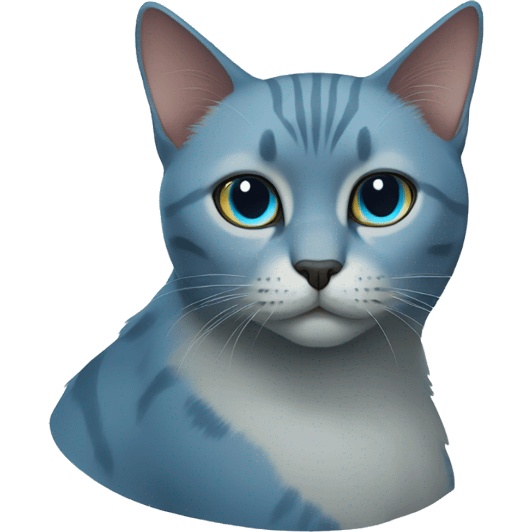 Blue russian cat emoji