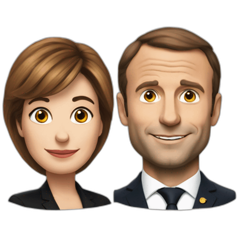 Macron et brigitte emoji