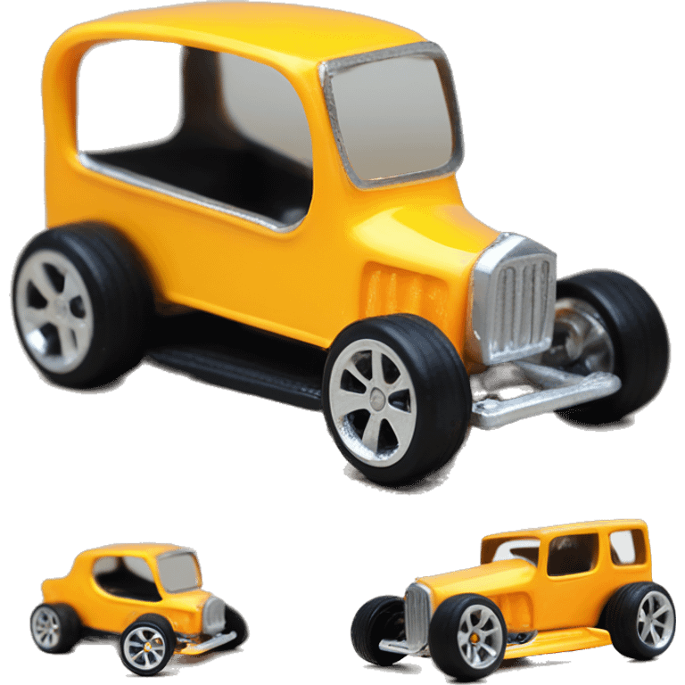 Hot wheels Pedal Champs. Pedal car 1/10 city cab. hot rod  emoji