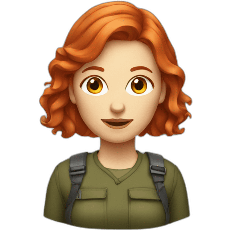 redhead woman graphic designer emoji