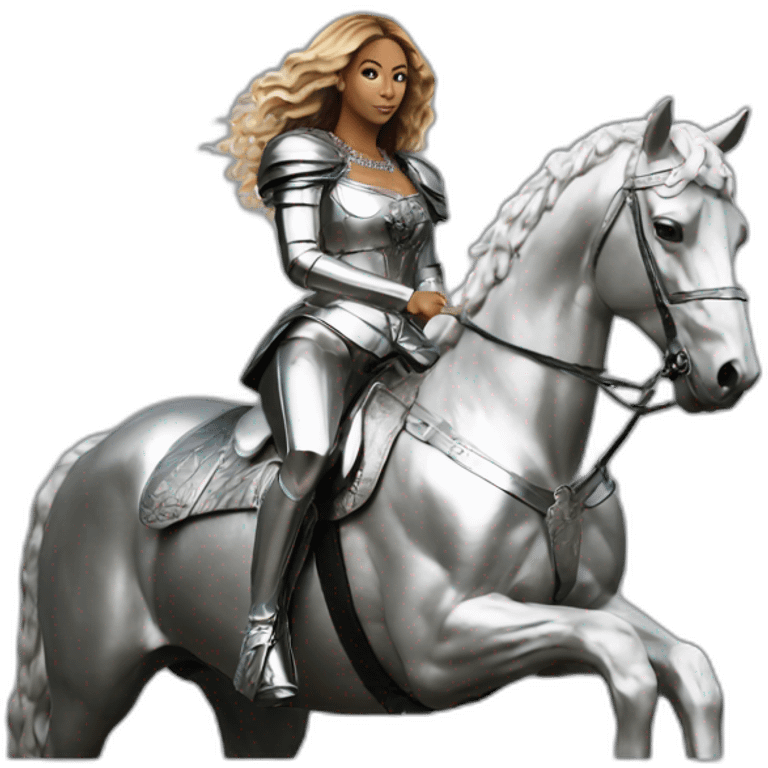 Renaissance album Beyoncé on silver horse emoji