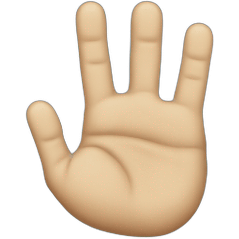 Hand rock emoji