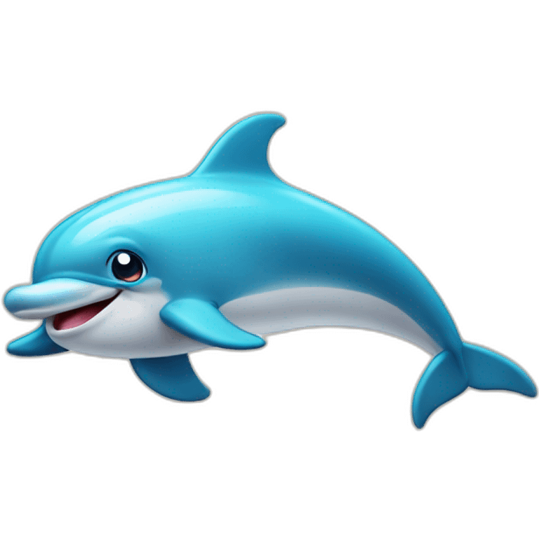 Dolphin raises thumbs up emoji