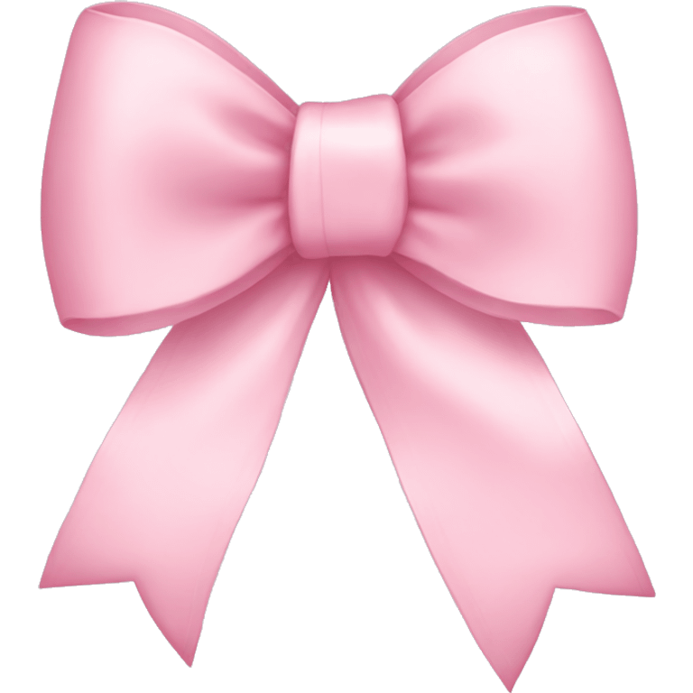 light pink ribbon bow emoji