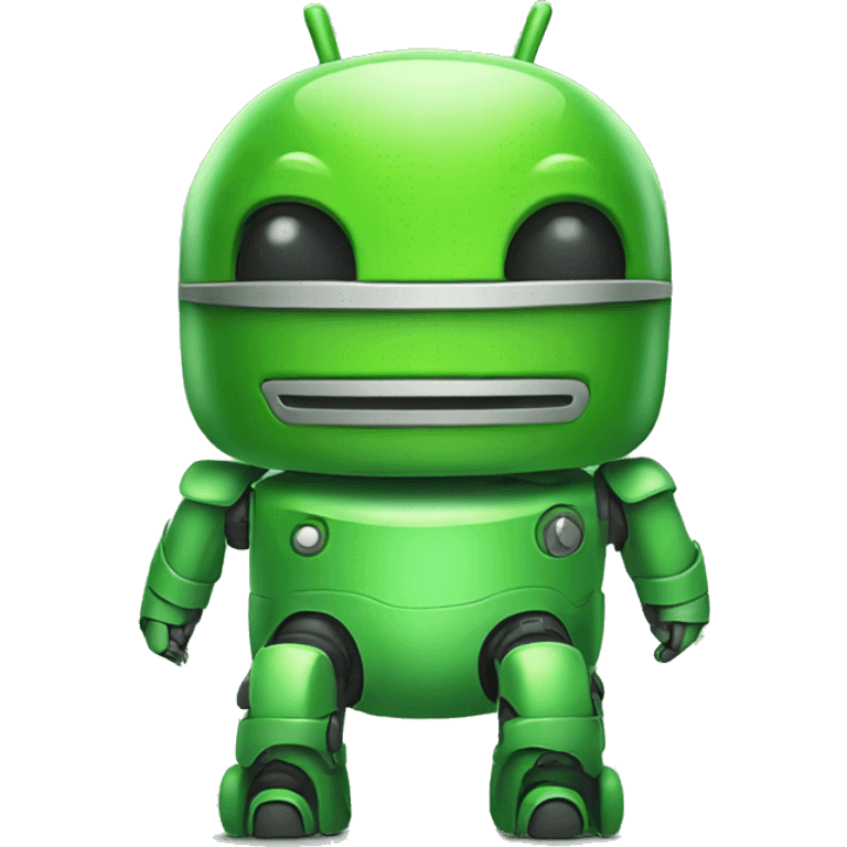 green android bot by google emoji