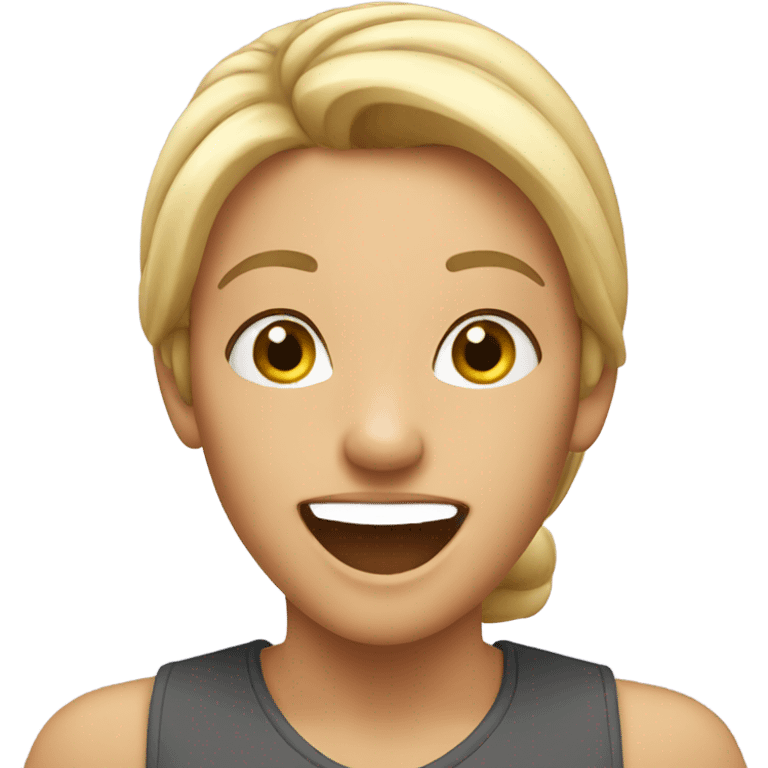 Excited female emoji