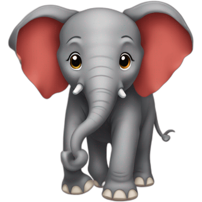 elephant rouge emoji