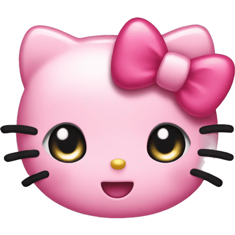 hello kitty blushing emoji