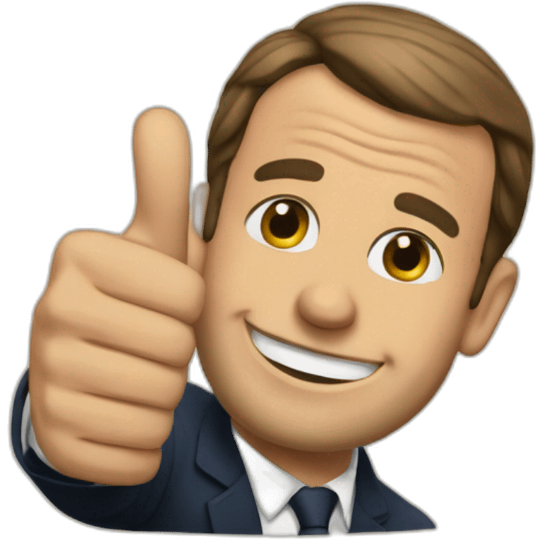 Macron thumb up emoji