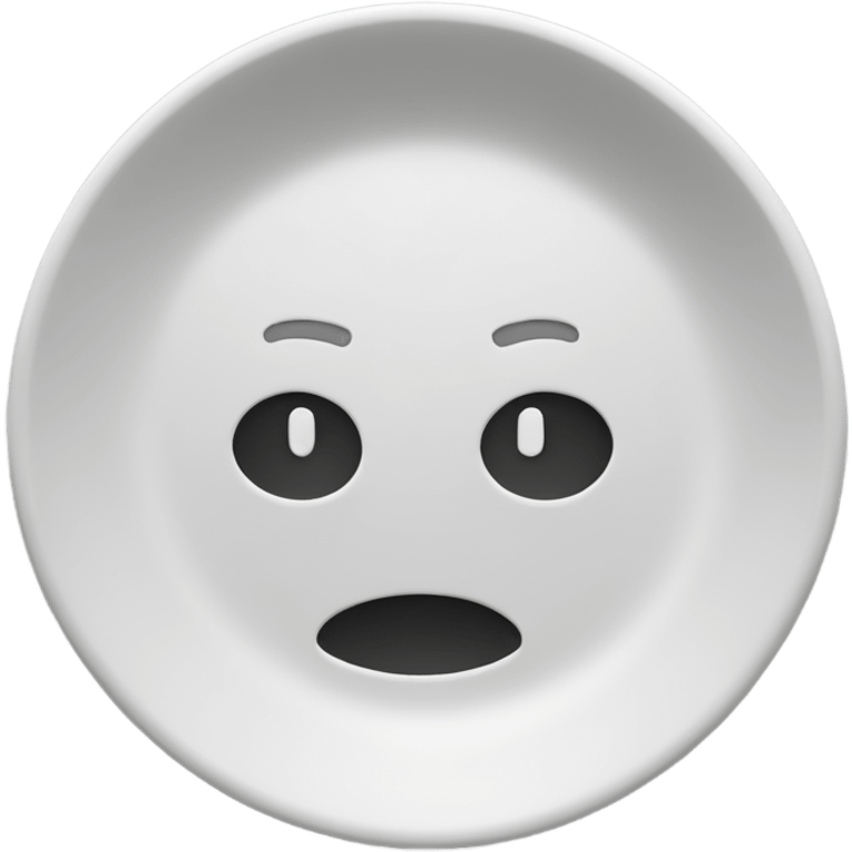 Workout round plate emoji