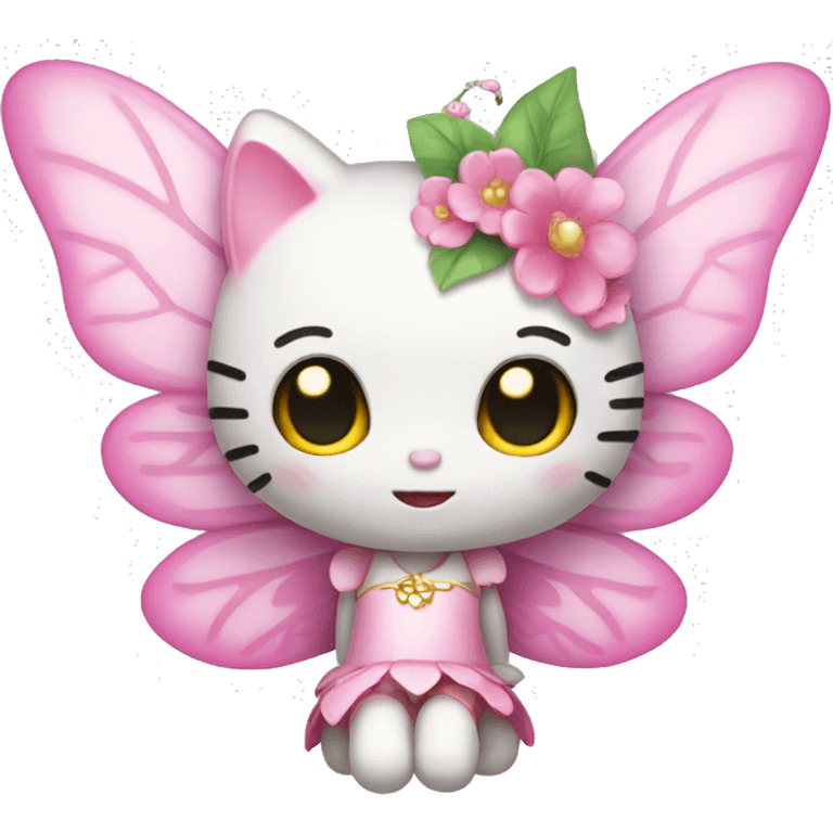 Hello kitty fairy emoji