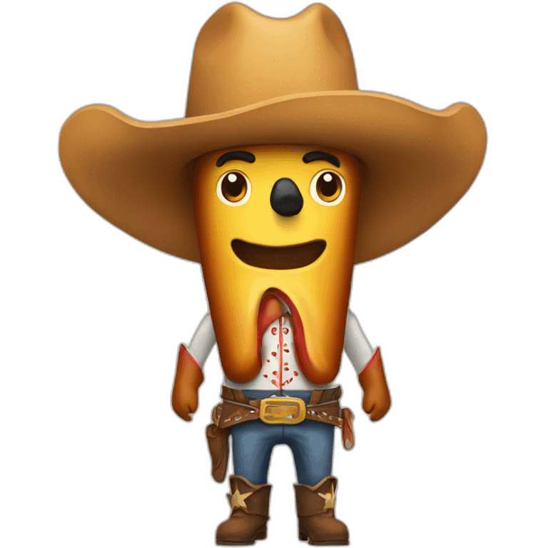 hot dog cowboy emoji