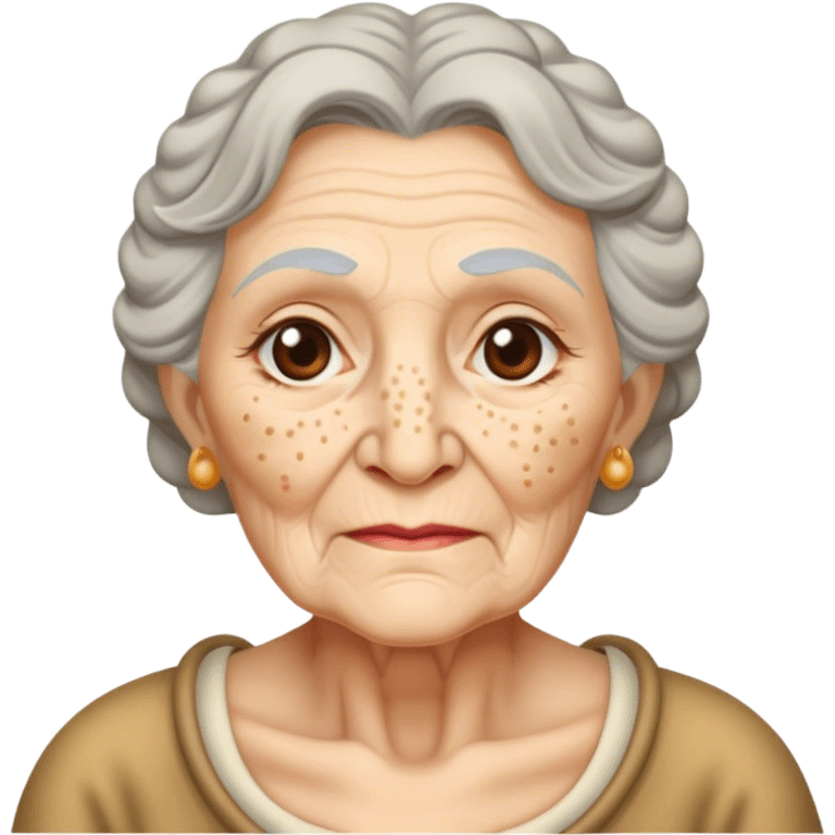 Old woman with warts emoji