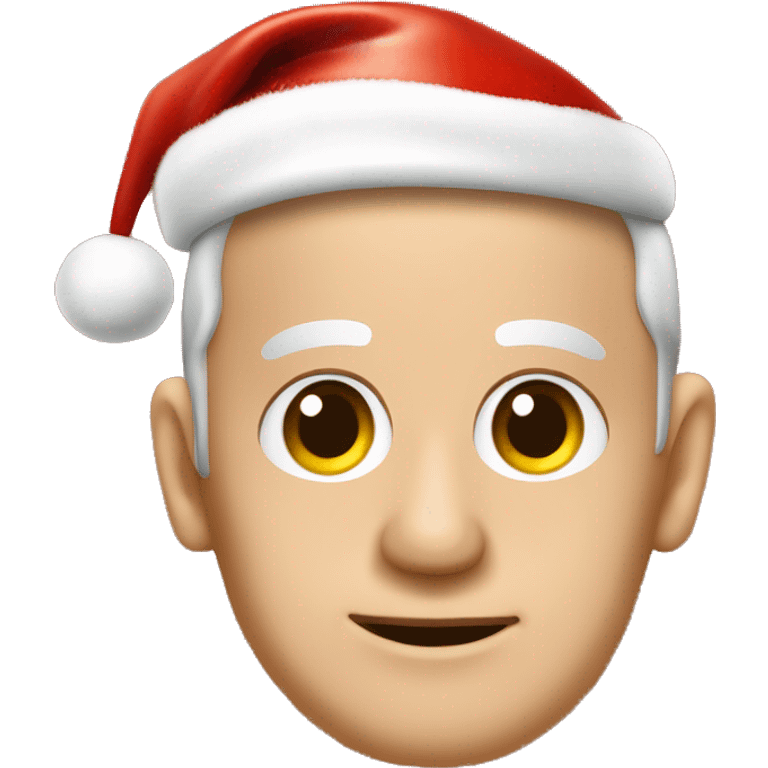 Benjamin Netanyahou with a x mas hat emoji