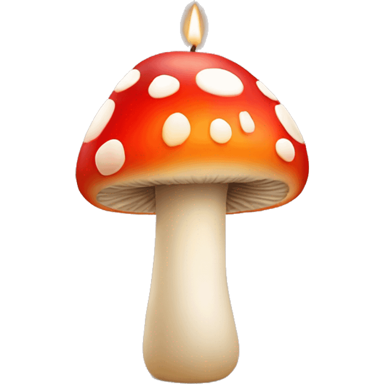 mushroom candle emoji