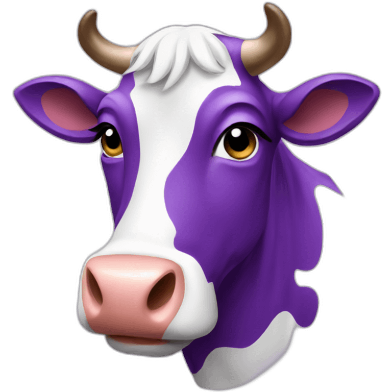 Vache violette emoji