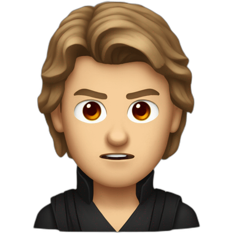 Anakin Skywalker angry with blood eyes emoji