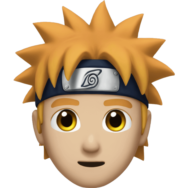 naruto from naruto with curl hair emoji