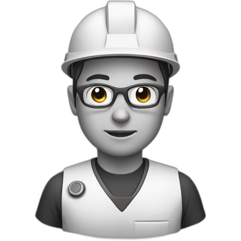 technologist b&w emoji