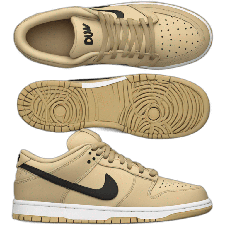 Dunk low beige emoji