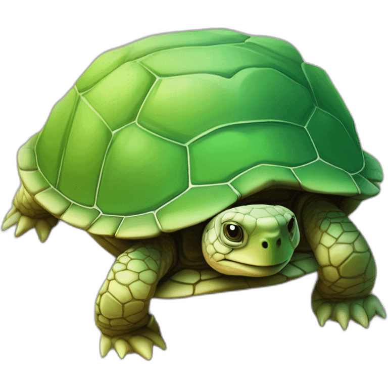 Tortue sur une tortue emoji