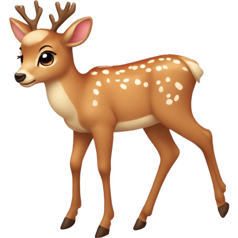 Cute deer with bows  emoji