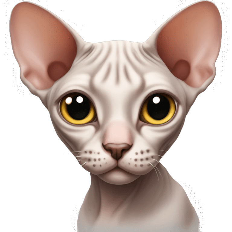 Adorable sphynx cat emoji