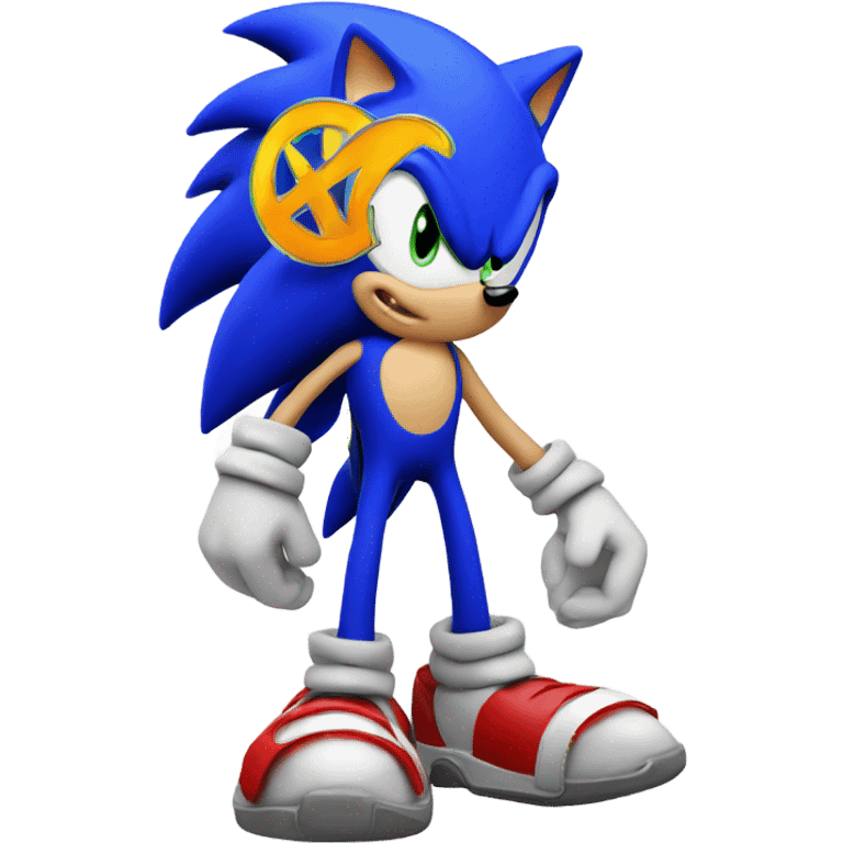 Make the sonic three logo emoji