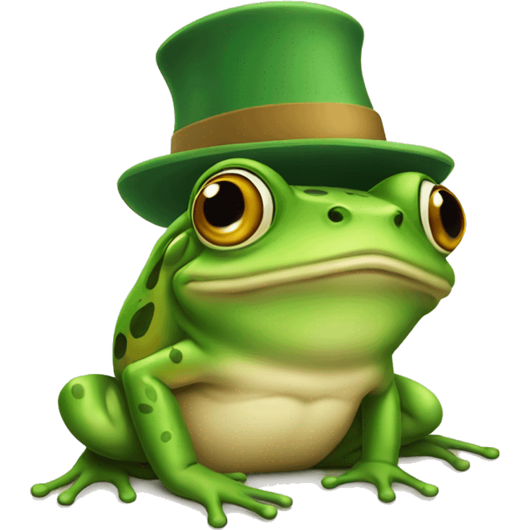 frog with hat emoji