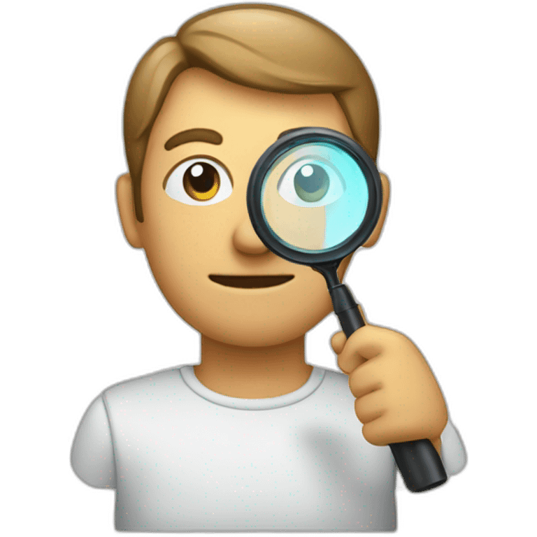 MAN WITH MAGNIFYING GLASS emoji